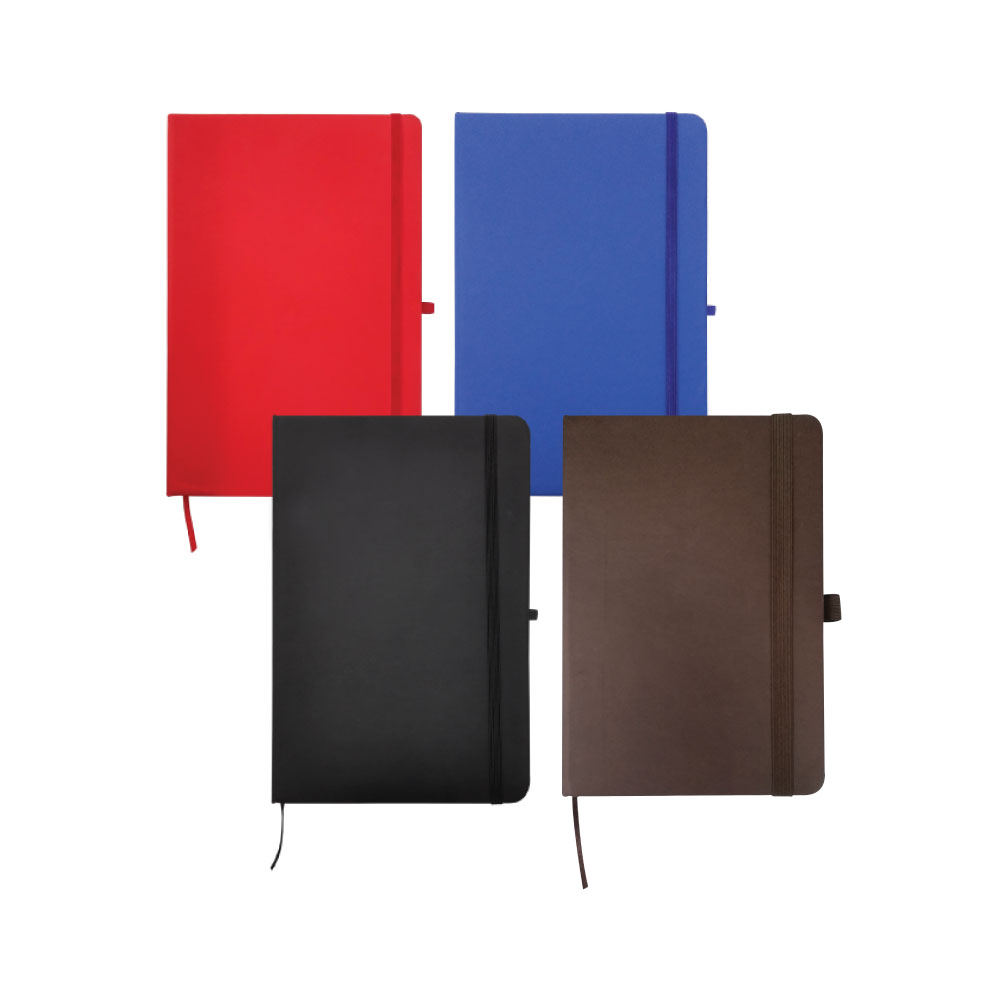 A5 PU Leather Notebooks with Elastic Band, Calendar, Pen Holder thumbnail