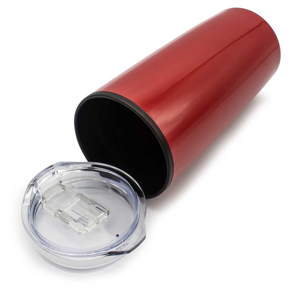 Double-Wall Travel Mugs with Clear Lid thumbnail