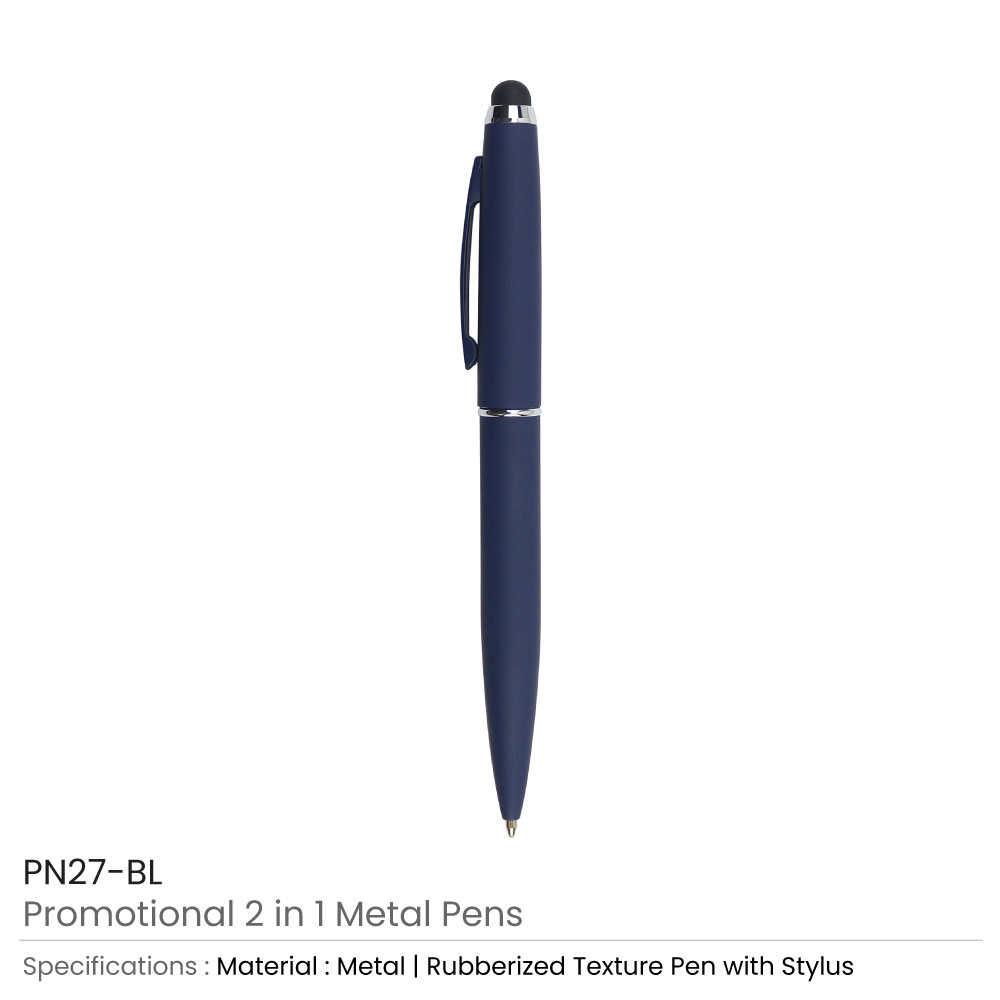 Stylus Metal Pens Rubberized & Twist-action thumbnail