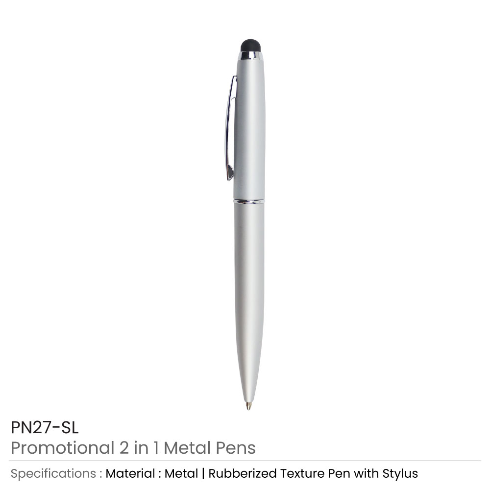 Stylus Metal Pens Rubberized & Twist-action thumbnail